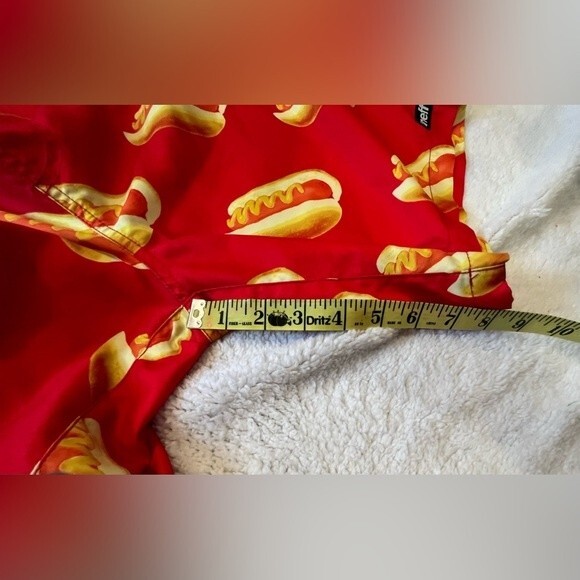 Men’s Swim Trunks Board Shorts NEFF Red Hotdog Print Size Small EUC - Picture 8 of 9